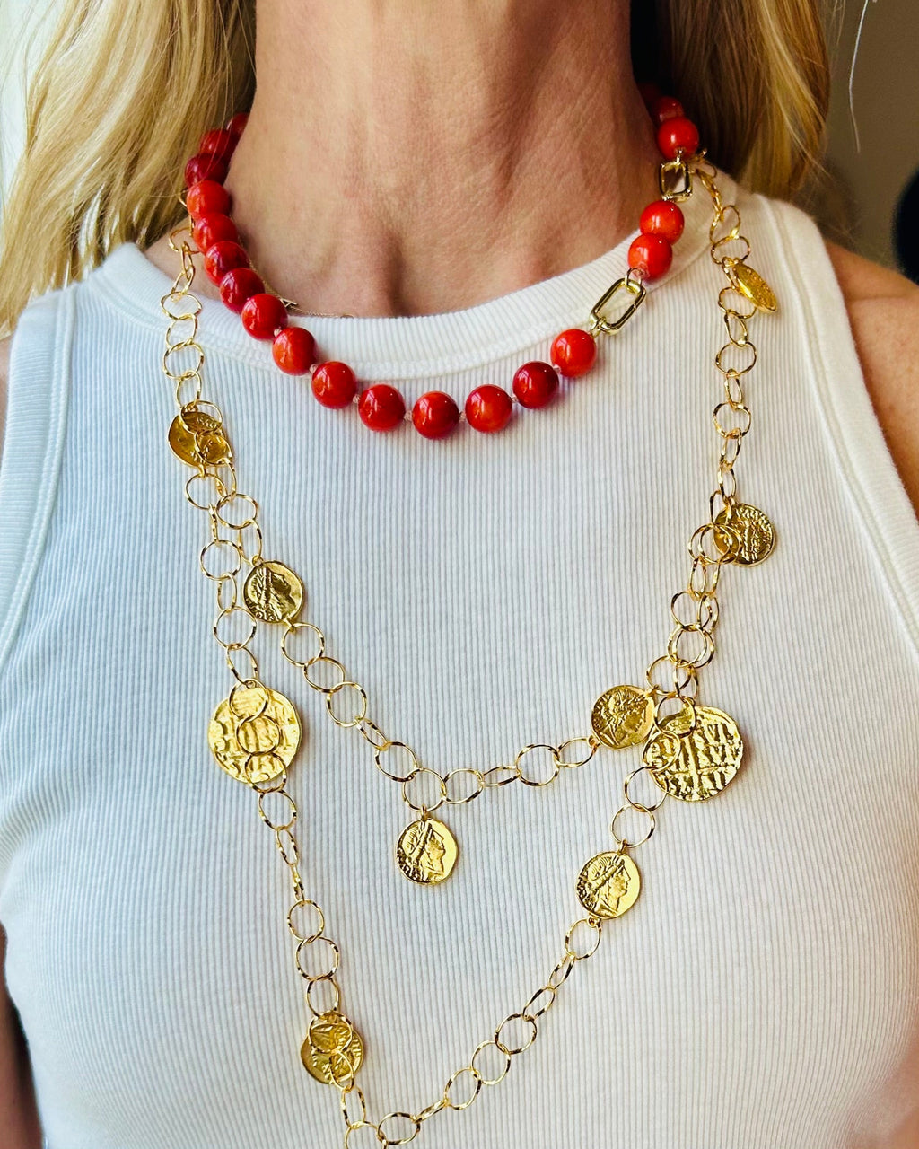 Crete Coral Necklace