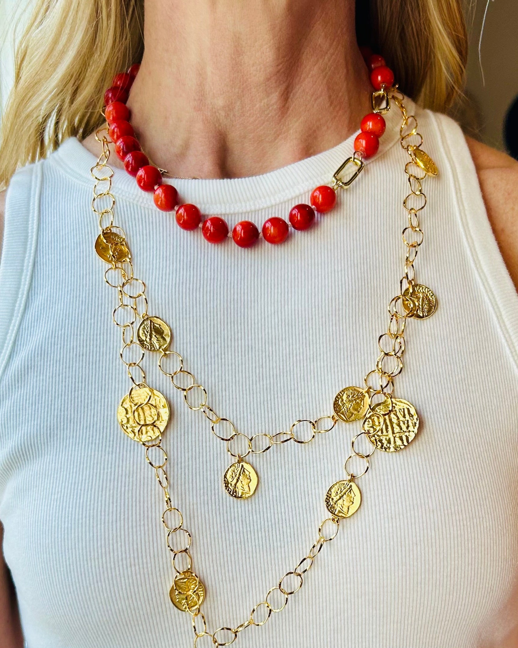 Crete Coral Necklace